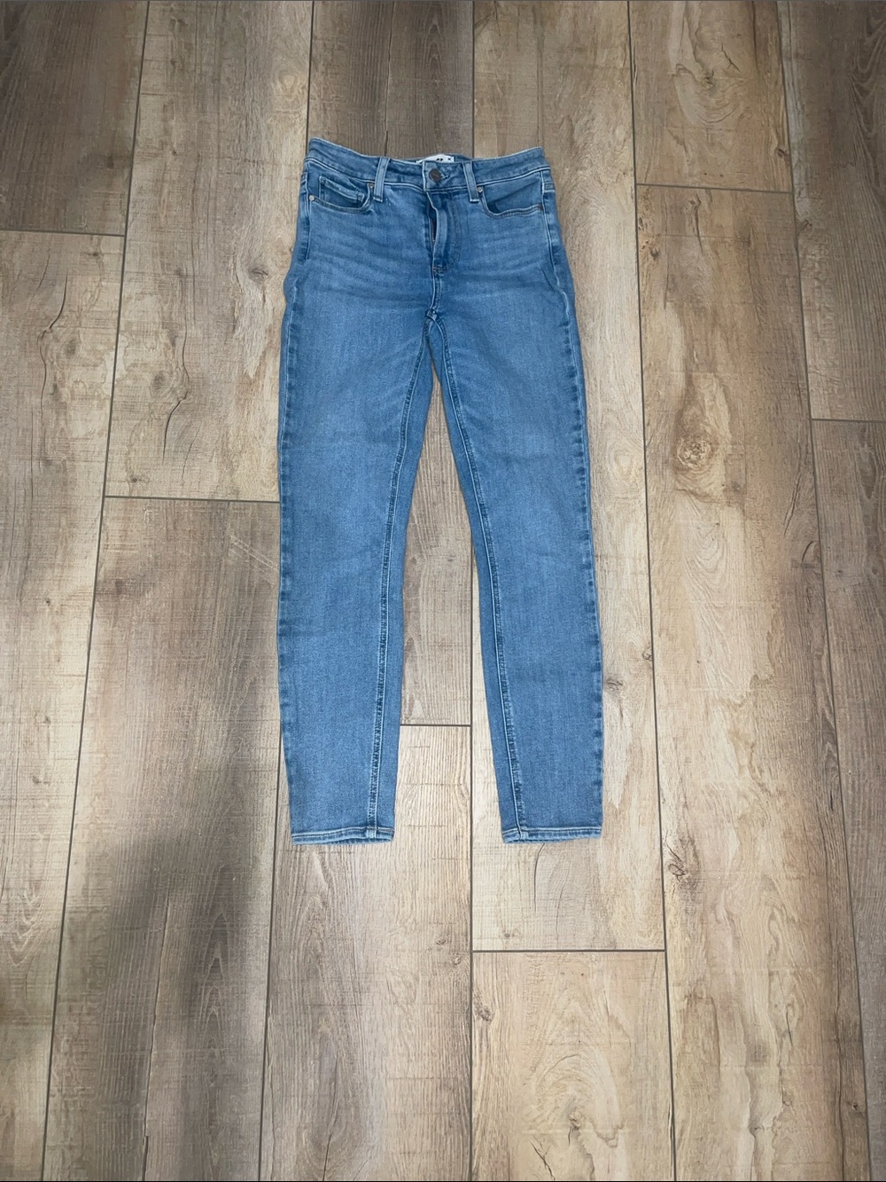 PAIGE Women's Light Blue Skinny Jeans